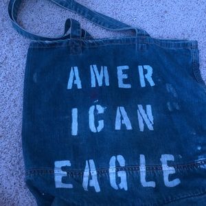 American Eagle Denim Tote Bag